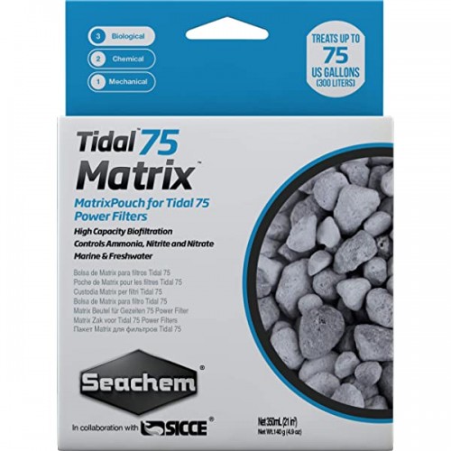 SEACHEM Recarga Matrix para filtro Tidal 75 (350ml)